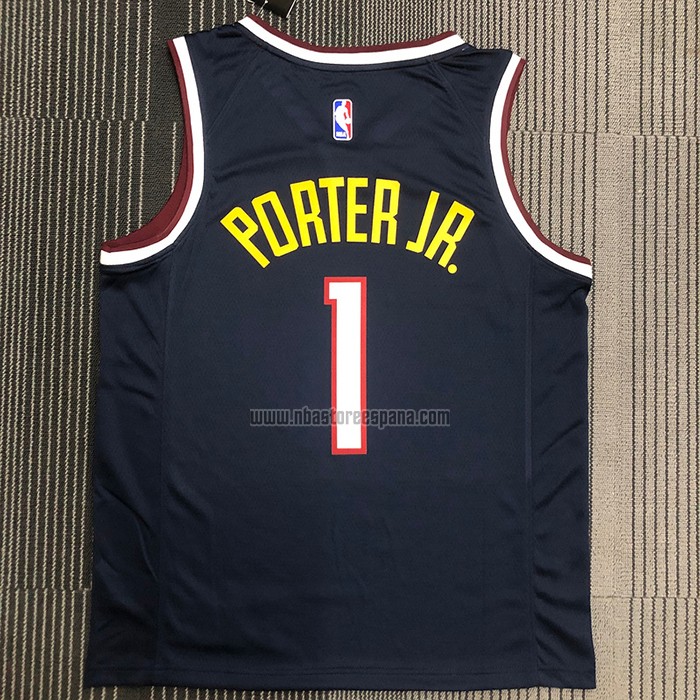 Camiseta Denver Nuggets Michael Porter Jr. NO 1 Icon Azul